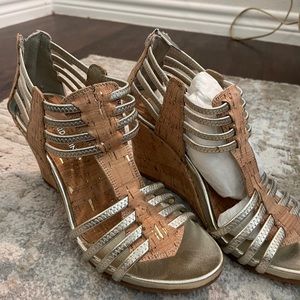 Cork wedge sandal. Donald J Pliner size 8.5